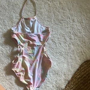 Zella one piece, bathing suit tie dye